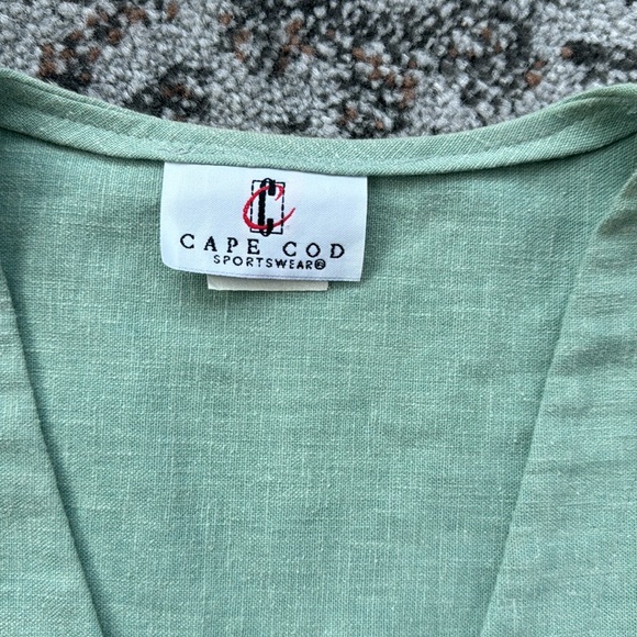 Vintage Cape Cod Sportswear Vest & Pant Set Mint Green 16 - Picture 4 of 12